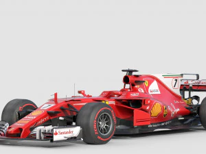 Ferrari sf70h 2017 3D Model