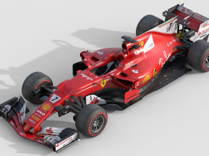 Ferrari sf70h 2017 3Dモデル