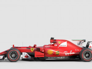 Ferrari sf70h 2017 3Dモデル