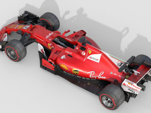 Ferrari sf70h 2017 3Dモデル