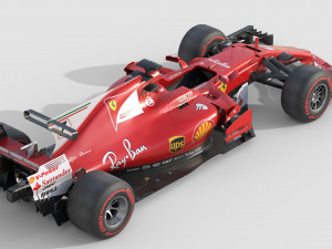 Ferrari sf70h 2017 3Dモデル