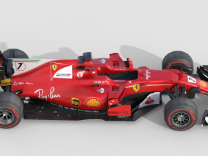 Ferrari sf70h 2017 3Dモデル