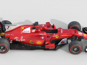 Ferrari sf70h 2017 3D Model