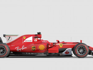 Ferrari sf70h 2017 3Dモデル