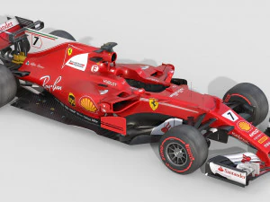Ferrari sf70h 2017 3D Model