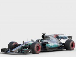 Mercedes w08 2017 3D Model