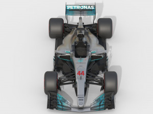 Mercedes w08 2017 3D Model