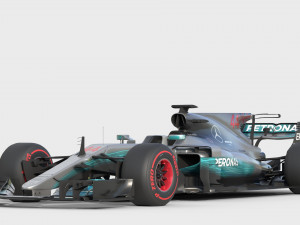 Mercedes w08 2017 3D Model