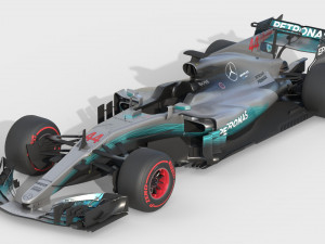 Mercedes w08 2017 3D Model