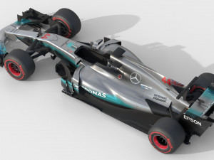 Mercedes w08 2017 3D Model