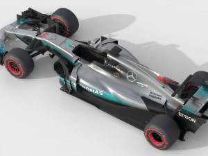Mercedes w08 2017 3D Model