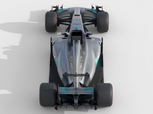 Mercedes w08 2017 3D Model