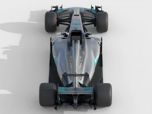Mercedes w08 2017 3D Model