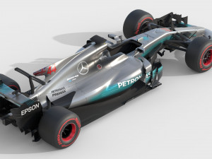 Mercedes w08 2017 3D Model