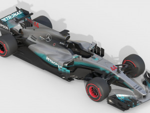 Mercedes w08 2017 3D Model