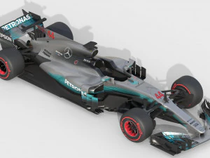 Mercedes w08 2017 3D Model