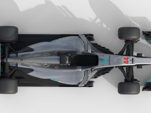 Mercedes w08 2017 3D Model