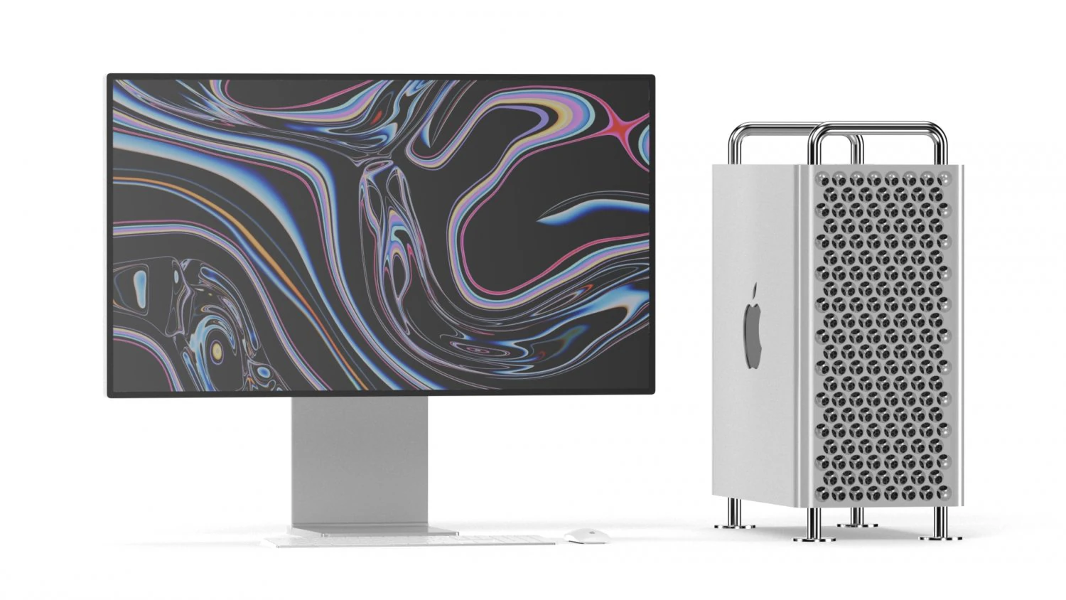 apple mac pro set - element 3d 3D Model .c4d .max .obj .3ds .fbx .stl .blend
