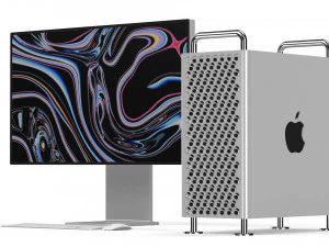 apple mac pro set - element 3d 3D Model