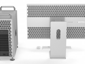 apple mac pro set - element 3d Modelo 3D