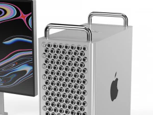 apple mac pro set - element 3d 3D Model