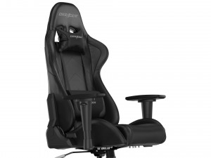 dxracer gaming chair black - element 3d and v-ray 3D Model
