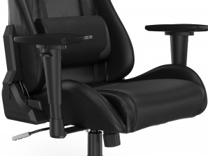 dxracer gaming chair black - element 3d and v-ray 3D Model