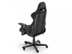 dxracer gaming chair black - element 3d and v-ray 3D Model