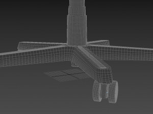 dxracer gaming chair black - element 3d and v-ray 3D Model