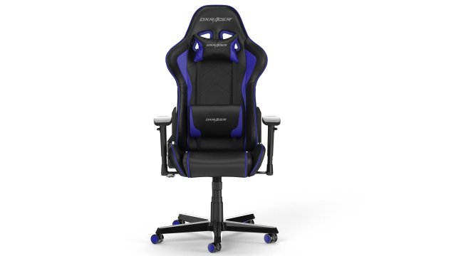 dxracer gaming chair blue - element 3d and v-ray 3D Model .c4d .max .obj .3ds .fbx .stl .blend 