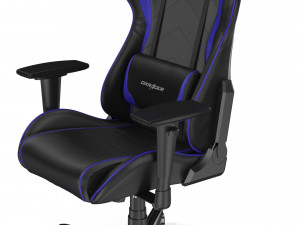 dxracer gaming chair blue - element 3d and v-ray 3D Model