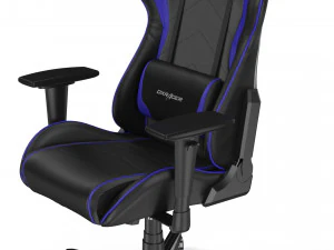 dxracer gaming chair blue - element 3d and v-ray 3D Model