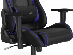 dxracer gaming chair blue - element 3d and v-ray 3D Model