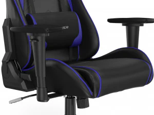 dxracer gaming chair blue - element 3d and v-ray 3D Model