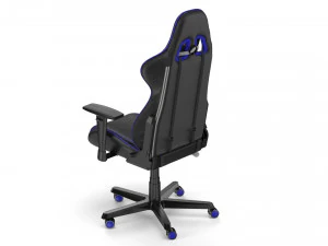 dxracer gaming chair blue - element 3d and v-ray 3D Model