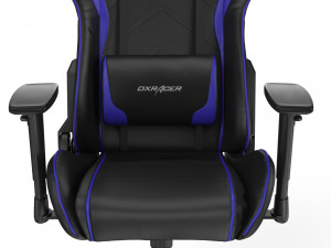 dxracer gaming chair blue - element 3d and v-ray 3D Model