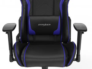 dxracer gaming chair blue - element 3d and v-ray 3D Model
