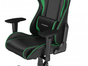 dxracer gaming chair green - element 3d and v-ray Model 3D