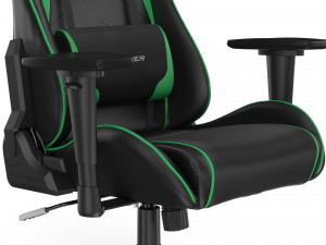 dxracer gaming chair green - element 3d and v-ray Model 3D