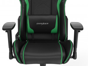 dxracer gaming chair green - element 3d and v-ray Model 3D