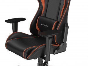 dxracer gaming chair orange - element 3d and v-ray 3D 模型