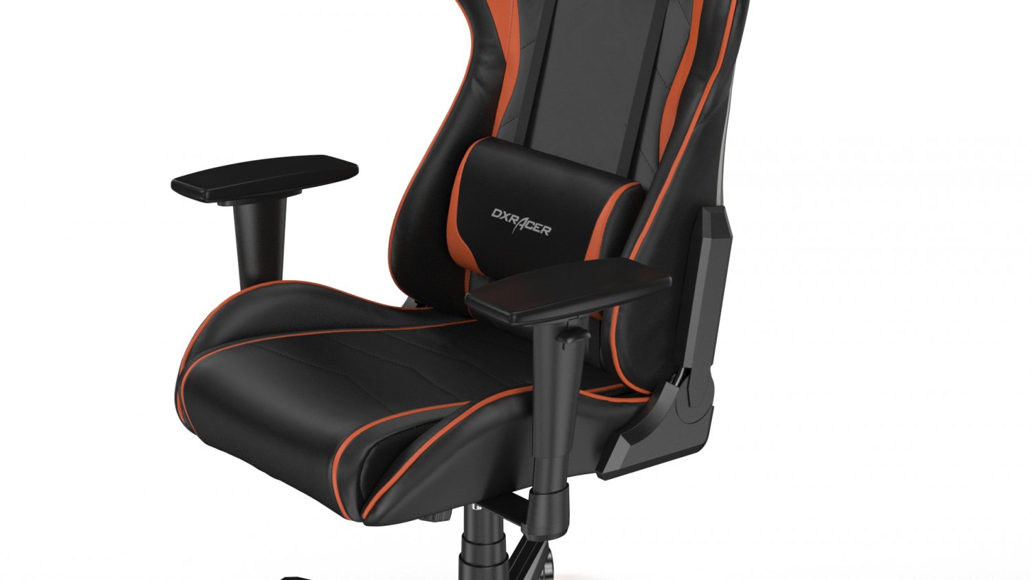 dxracer gaming chair orange element 3d and v ray 3D