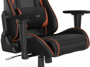 dxracer gaming chair orange - element 3d and v-ray 3D 模型