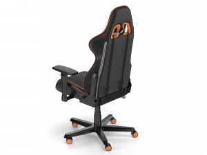 dxracer gaming chair orange - element 3d and v-ray 3D 模型