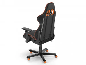 Cadeira de jogos dxracer laranja - elemento 3d e v-ray Modelo 3D