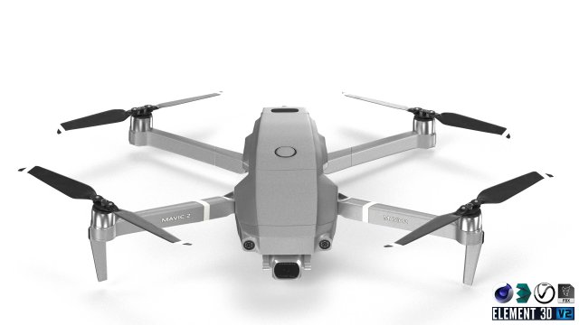 dji mavic pro 2 zoom 3D 模型 .c4d .max .obj .3ds .fbx .stl .blend 