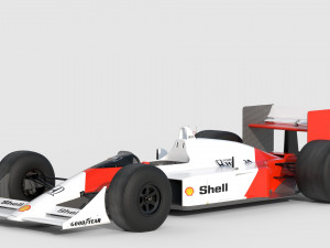 F1 mclaren mp4-4 - 1988 3D-Modell