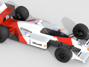 F1 mclaren mp4-4 - 1988 3D-Modell