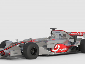 F1 mclaren mp4-23 - 2008 Model 3D
