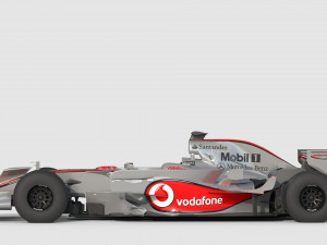 F1 mclaren mp4-23 - 2008 Model 3D